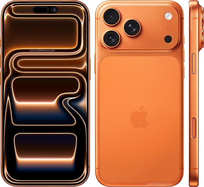 iPhone 17 Pro Max — front, back and side views